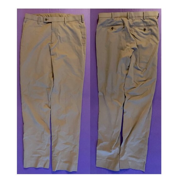 Rarely Used Uniqlo Tan Polyester Chino Pants 31x34 - Picture 1 of 1